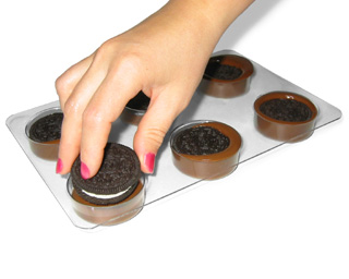 SpinningLeaf: Rosette Sandwich Cookie Molds, Chocolate Covered Oreo Molds
